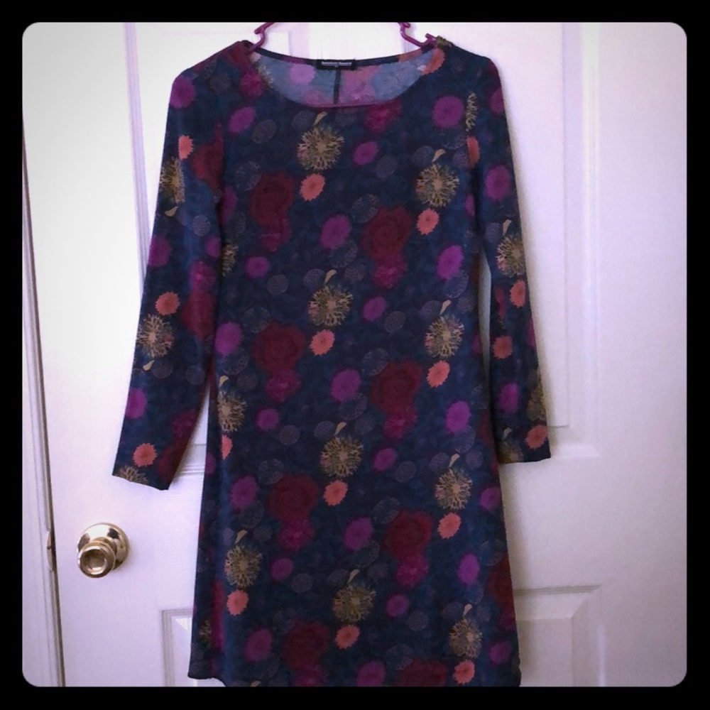 Floral 3/4 sleeve dress